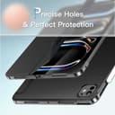 JETech Custodia per iPad Pro 13 Pollici M4 (2024), Sottile Supporto Rigido Retro Conchiglia Intelligente Cover con Auto Svegliati/Sonno (Nero) - 3