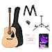 Fender Alternative Series Guitarra Acústica Kit, de Guitarra para Principiantes, con 2 Años de Garantía, Incluye Bolsa de Transporte Acolchada, Soporte de Guitarra, Correa de Guitarra y Más, Natural - 1