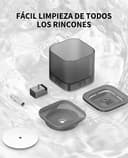 PETKIT CYBERTAIL Fuente de Agua para Gatos, con Bomba de Agua inalámbrica, Menos de 25 dB, Filtro 3.0, con Luces LED, Capacidad de 1,8 l, para Gatos, Perros y Otras Mascotas, Gris - 6