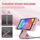 PlayVital Funda Protectora para Nintendo Switch 2 (2025) - Carcasa Rígida Dockable con Soporte Plegable y Tapas para Joysticks, Protector para Switch 2 - Color Sólido Serie (Rosa Sakura) - 6