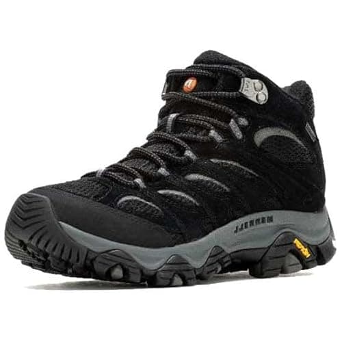 Merrell Women's Moab 3 Mid GTX Waterproof Walking Boot, Black/Grey, UK 5.5