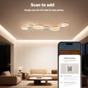 BAYHT Ceiling Light with Remote Control, Living Room Lamp with Matter Compatible with HomeKit, Alexa, Google and IFTTT, 62W Modern LED Ceiling Lights for Bedroom Living Room - 5