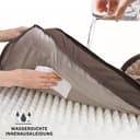 JOEJOY Cuccia ortopedica per cani di taglia media, in memory foam, con divano per cani, smontabile e lavabile, 107x81x17 cm, cuscino antiscivolo a forma di uovo, marrone scuro - 7