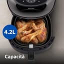 Philips Airfryer Serie 3000 4.2L, Finestra di Cottura, Friggitrice ad aria 16-in-1, Tecnologia RapidAir Plus, Rimozione Grassi, App Ricette HomeID, Facile da Pulire (NA320/00) - 5
