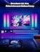 Govee Glide Wall Light LED Wall Lights RGBIC, 11 Music Modes and 64 Scene Modes, Works with Alexa and Google Assistant, Smart Lively Light Strips for Gaming and Streaming, Pack of 6 - 2