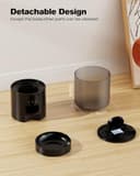 Distributore Automatico Cibo Gatti Cani WiFi: Dosatore Crocchette per Animali Domestici con 10S Registrazione - Mangiatoia Automatica per Cibo Distributore Crocchette Gatto Timer Nero 4L - 9