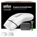 Braun Silk·expert Pro 5 Epilatore LUCE PULSATA, Epilazione A Casa, Alternativa All’Epilazione laser, Con Custodia, Rasoio Uomo Gillette, 2 Testine, Idea Regalo, Bianco/Oro, PL5145 - 1