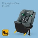 Maxi-Cosi Emerald 360 S i-Size, Seggiolino auto 0-36 kg isofix girevole 360°, 0-12 anni (40-150 cm), Seggiolino auto reclinabile 4 posizioni, Protezione dagli impatti laterali G-CELL, Tonal Graphite - 2