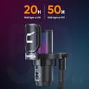 COMICA EJoy Uni Pro Kabellos USB Mikrofon PC, Gaming Mikrofon für Streaming Podcast Studio, PS4/PS5/MAC, Microphone Pc mit Geräuschunterdrückendes, RGB-Steuerung, Stummschaltung, Gain Regler-Black - 5