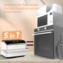 COSORI Friggitrice ad Aria 10 Litri, 7 in 1 Dual Blaze TwinFry con Doppio Cestello 5L & 5L e Separatore Rimovibile, 2800W Air Fryer WiFi con Doppia Resistenza, 40-240℃, 70 Ricette Online, Bianco - 6