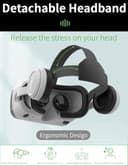 Occhiali VR 3D Visore Realtà Virtuale HD Compatibile Video Giochi per 4,7-7,2 pollici Android/iOS Smartphone (Bianco) - 5