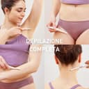 Panasonic ES-WR51 Epilatore Compatto per il Corpo, Rasoio da Donna, a Secco, Alimentato a Batteria (Necessaria 1 AAA), Cappuccio di Protezione, Spazzola di Pulizia, Bianco - 3