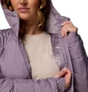 Columbia Chaqueta Heavenly con capucha para mujer, chaqueta acolchada con capucha para mujer, color morado pizarra, talla L - 6