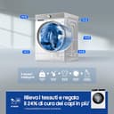 Samsung Lavatrice Slim AI Control WW90DG6G94LK/U3 Libera installazione, 9 Kg, Wifi, Ecodosatore, AI Energy Mode, Carica Frontale, Corpo: Bianco, Oblò e Pannello: Nero, 59,5l x 85h x 46,5p cm - 5