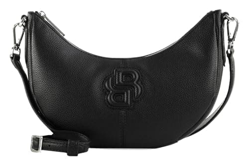 BOSS Bolso bandolera para mujer Anett Halfmoon, Negro, talla única