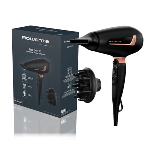 Rowenta Cv8830 Pro Expert, Asciugacapelli, 2200 W, Generatore Di Ioni, Accessori Per Styling, Impostazioni Personalizzate, Ergonomico, Nero
