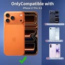 Yohii 3 in 1 Magnetica Cover per iPhone 17 Pro con 2 Pezzi Vetro Temperato [Protezione Fotocamera] Compatibile con Mag-Safe, Custodia Antiurto di Livello Militare, Trasparente - 2