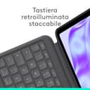 Logitech Combo Touch per iPad Pro da 13 pollici (M4)(2024) Custodia con tastiera - Tastiera staccabile retroilluminata con supporto, digitazione comoda, modalità multiuso, Layout ITA QWERTY - Grafite - 3