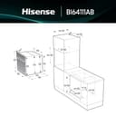 Hisense BI64111AB Forno Multifunzione Termoventilato, Cavità XXL 77 Litri, 12 Funzioni Cottura, Pulizia Acqua Clean, Classe A, Preriscaldamento Rapido, Funzione Pizza 300 °C, Air Fry, nero - 3