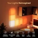Nanoleaf Blocks Squares Smarter Kit – WiFi Smart RGBW 16M + Color LED regulable Gaming y decoración del hogar Paneles de luz de pared (6 unidades) - 2