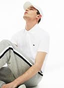 Lacoste Herren Polo-Shirt Kurzarm DH2050, Männer Polo-Hemd,2 Knopf,Regular Fit,Weiß,6 - 4