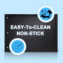 Adviace 56041 56040 Cast Iron Reversible Griddle for Napoleon Grills, 2-Sided Grill Griddle for Napoleon Prestige 500 Prestige Pro 500 Built-in Lex 485 605 730 Series Grills - 8