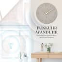 Warminn Funkuhr MDF Holz Wanduhr Ohne TickgeräUsche Lautlos 30cm Quarz Batterie Groß Einfach zu Lesen für Zimmer Zuhause KüChe Schlafzimmer Büro Schule - 2