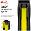 flexi® Giant Professional L | 10m Gurt Roll-Leine für Hunde bis 50 kg | schwarz/neon-gelb | ausziehbare Hundeleine | Gewicht 861.1 gr | Maße 18 x 24 cm - 3