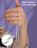 Dochais Collana Argento 925 Donna Ragazze 2mm/3mm Catenina Argento 925 Donna Uomo Sottile 41/46/51/56 cm Collane Minimaliste Regali Gioielli - 3