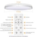 ToyGlee LED Deckenleuchte Dimmbar, 36W Ø30cm Smart RGBIC LED Deckenlampe mit Fernbedienung, Funktioniert mit Alexa & Google Assistant, Deckenleuchten für Schlafzimmer, Wohnzimmer - 7