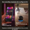 Philips Hue - Bombilla Inteligente, A60 E27, Luz Blanca y de Colores, 9W (Eq. 75W) 1100 lm, Compatible con Alexa y Google Home - Pack de 2 Bombillas LED inteligentes + Botón Inteligente + Hue Bridge - 10