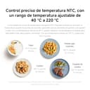 Xiaomi Smart Air Fryer 6.5L - Freidora de aire 6.5L, 1800W, +100 recetas, pantalla OLED, temperatura regulable 40°C-220°C °, Cocción uniforme 360°, negro (Versión ES) - 5