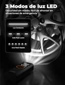 Oasser Compresor Aire Portatil 6000mAh 150PSI Inflador Ruedas Coche Pequeño Pantalla LCD Doble Visualización Cable Encendedor 3M Parada Automática Bolsa Almacenamiento para Coche Moto Bicicleta Bola - 6