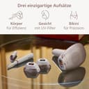 Philips Lumea IPL 7000 Series Haarentfernungsgerät – Alternative zur Laserhaarentfernung – 3 Aufsätze für Körper, Gesicht & Bikinizone, inkl. Korrekturtrimmer (BRI923/00) - 5