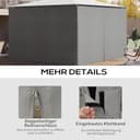 Outsunny 4 Seitenteile für 3x4 m Pavillon mit Haken Seitenwände für Gartenpavillon Partyzelt Polyester Hellgrau 352 x 205 cm - 5