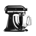KitchenAid Küchenmaschine - Artisan - Kippbarem Food Processor - Teigknetmaschine mit 3 Zubehör und Schüssel aus Edelstahl - 4.8 L - Onyx schwarz - 1