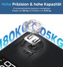 GE Körperfettwaage Digital mit Großem Display, Smart Waage mit Körperfett und Muskelmasse mit APP 14 Körpermaße BMI Bluetooth Personenwaage bis 180 kg / 400 lb - 4