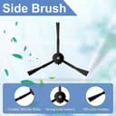 Kit de accesorios para Roborock S8+, S8 Pro Ultra Robot Partes de repuesto, 2 cepillos de rodillo, 4 filtros, 4 almohadillas de fregona, 6 cepillos laterales, 4 bolsas de polvo, 1 cepillo de - 7