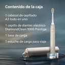Philips Sonicare DiamondClean Prestige 9900: cepillo dental eléctrico sónico con un cabezal de cepillado Premium All-in-One A3 y estuche de carga en color champán modelo HX9992/11 - 6