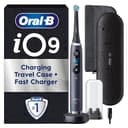 Oral-B iO 9 Cepillo De Dientes Eléctrico Negro, 3 Cabezales, 1 Estuche Cargador De Viaje, 7 Modos De Cepillado, Sensor De Presión, Edición Especial, Diseñado Por Braun - 1