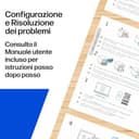 HP LaserJet M140w 7MD72F, Stampante Multifunzione Laser A4, Monocromatica, Stampa Fronte e Retro Manuale in Bianco e Nero, 20 ppm, Wi-Fi, Smart, Bianca - 7