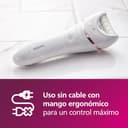 Philips Depiladora Mujer Serie 8000, 9 en 1, Para Cuerpo, Cara, Pies y Bikini, Uso en Seco o Humedo, Piel Suave desde Casa, Cabezal Ceramico, BRE740/10, Blanco - 6