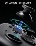 Switch 2 Pro Controller, Switch Controller Wireless with Charging Dock for Switch 2/Lite/OLED, RGB Bluetooth Gamepad with Hall Effect/7 LED Colors/Back Paddles/Dual Shock/Turbo/Motion Control, Black - 4