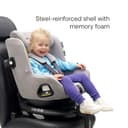Bugaboo Owl by Nuna Isofix Car Seat from Birth to 4 Years, 0-18 kg, 360 Degrees Rotation, Rear and Front Facing, Group 0+/1, Ultimate Comfort and Safety, Black - 7