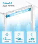 MAIDeSITe Scrivania Regolabile in Altezza con 2 Potenti Motori, 3 Livelli Telaio della Scrivania Elettrica Regolabile in Altezza e 4 Memorie e Funzione di Protezione Anti-collisione -T2 Pro Plus - 4