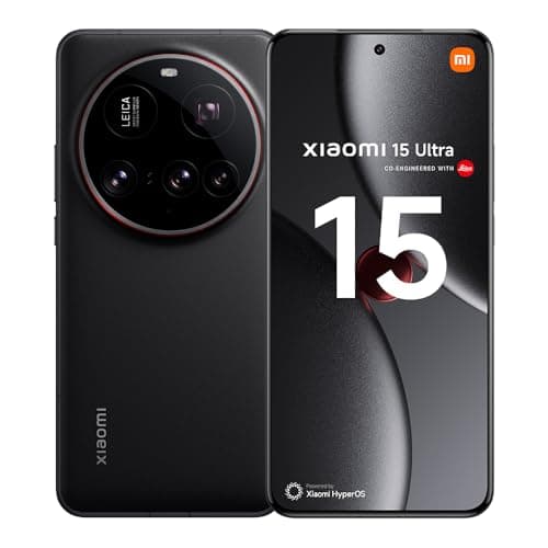 Xiaomi 15 Ultra Smartphone, 16+512GB, Black, 100mm Leica 200MP super telephoto, 5410mAh battery, 90W HyperCharge, HyperAI (No power adapter included)