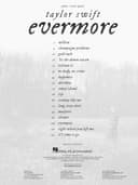 Taylor Swift - Evermore: Evermore Piano/Vocal/guitar Songbook - 4