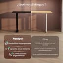 FLEXISPOT Escritorio Elevable Eléctrico Mesa Escritorio con Tablero160x60cm, Standing Desk, Mesa Elevable con 2 Ganchos, Portavasos y Organizador de Cables, 4 Botones de Memoria, para Oficina & Hogar - 3