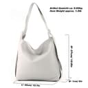 modamoda de T192 Damen Leder Rucksack Schultertasche 2in1 handmade in Italy, Farbe:Cognac - 4