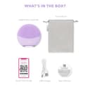 FOREO LUNA 4 mini, spazzola detergente viso, Massaggio viso, Favorisce l'assorbimento delle formule di skincare, Spazzola viso da viaggio, Per tutti i tipi di pelle, Lavander - 7